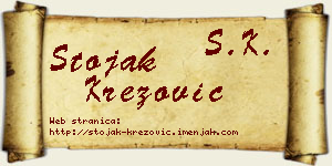 Stojak Krezović vizit kartica
